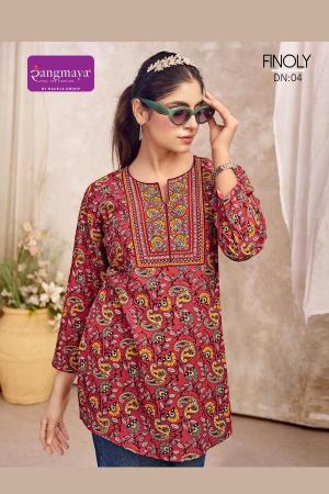 Rangmaya finoly short top wholesale kurtis in tumkur